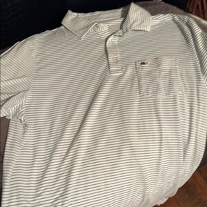Vineyard Vines Light Blue Striped Polo Shirt